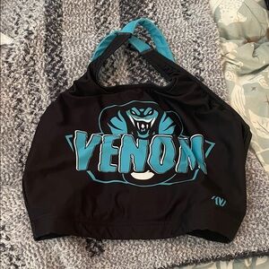 Venom Black and Blue practice croptop